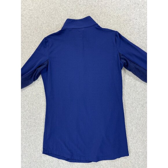 IBKUL Half‎ Zip Light Weight Mock Neck Top (Women's X-Small) Blue - Picture 12 of 12